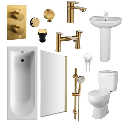 Albury shower bathroom suite - bathroom,