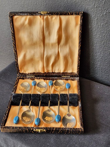 Set six silver - of, plated