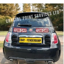 TOW CAR Motorhome Signs 2X