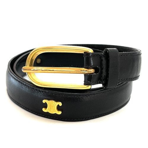 Celine triomphe leather belt - triomphe,