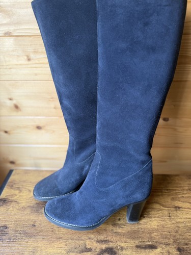 Hobbs suede tall boots - boots, navy
