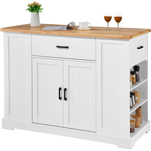 White rubberwood kitchen - white,