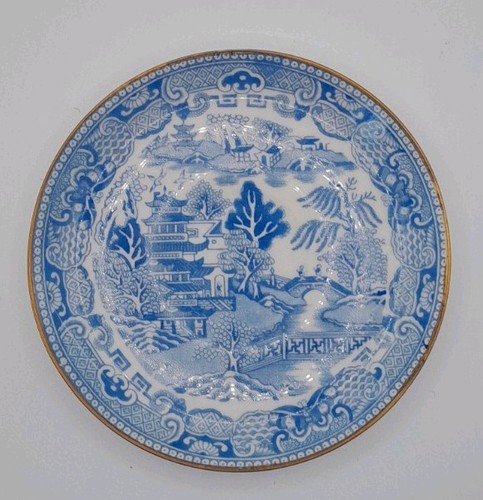 Antique blue white willow - blue,