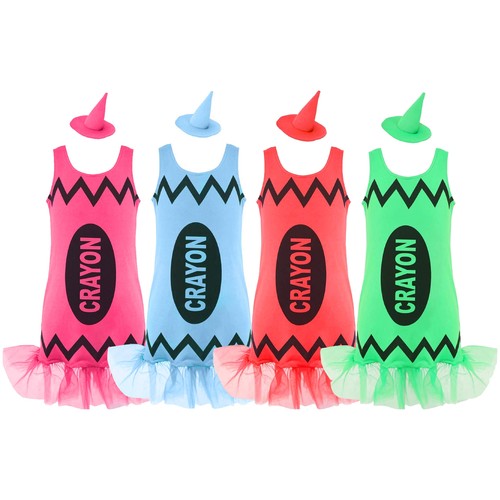 Girls crayon dress hat - girls,