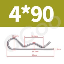 R Clips Pin Spring Lynch Hitch