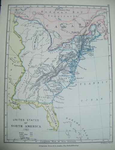 Original 1899 antique map - original,