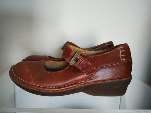 Martens brown leather - martens, mary