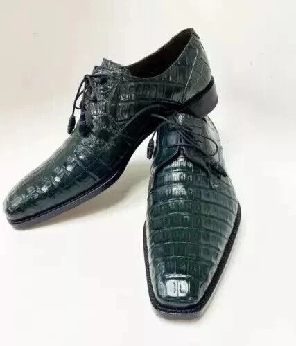 Handmade green croc - green,