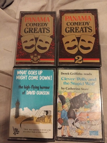 Four humorous audio books - four,