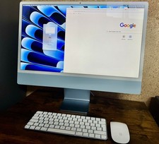 Immaculate Apple iMac 24" 256GB SSD, M3, 8GB, 10-Core GPU Blue (November 2023)
