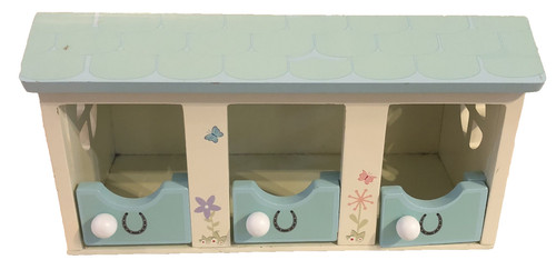 Wooden horse jockey stable - horse,