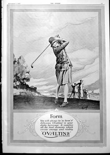 Old vintage print ovaltine - old,