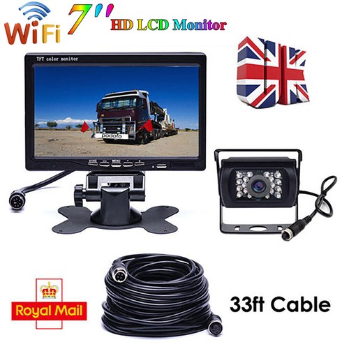 Car reversing camera 4pin - car, 7"