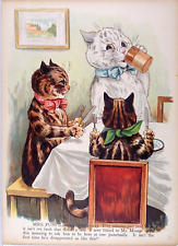 RARE LARGE ANTIQUE LOUIS WAIN