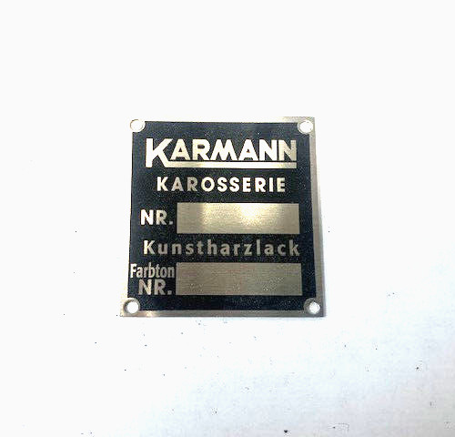 Porsche 356 karmann body badge - porsche,