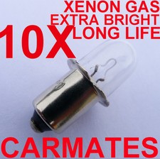 10 worklight Torch Bulbs 18V for Milwaukee Ryobi Hitachi XENON Gas for camping