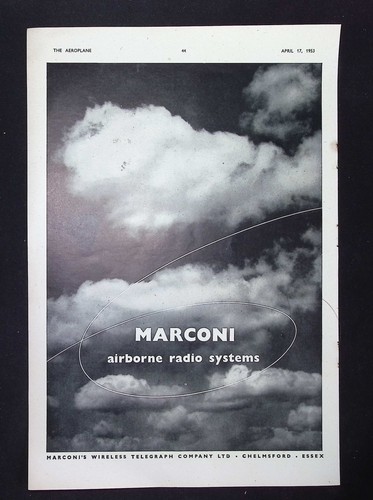 Original 1953 advert marconi - original,