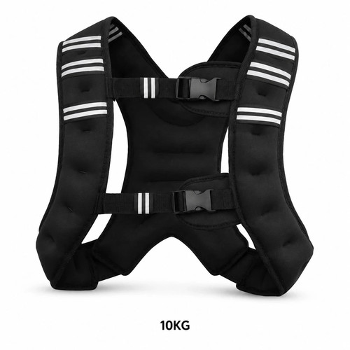 Weighted vest 10kg adjustable - 10kg,