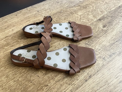 Boden tan leather twist detail - tan,