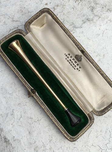 Antique asprey 9ct gold - antique, &