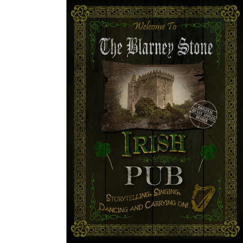 Irish pub metal wall art - pub,