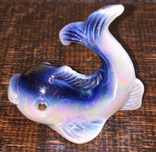 JEMA HOLLAND Whale Fish Vintage 1960s Ceramic Lustreware