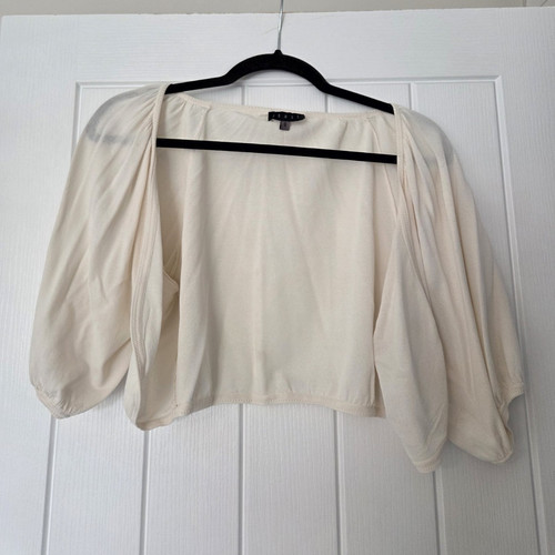 Coast ivory cropped bolero - ivory,