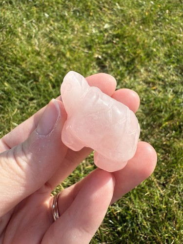 Rose quartz crystal - rose,