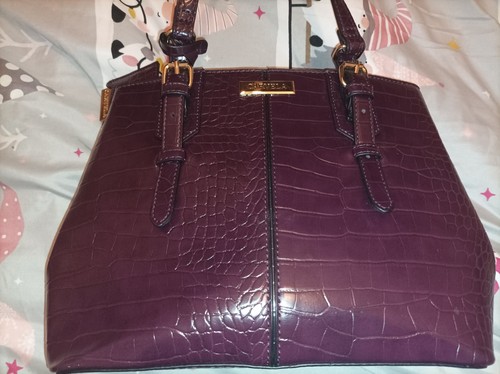 Carvela purple mock croc grab - purple,