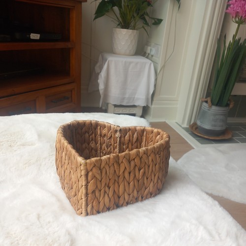 Heart shaped woven - woven, basket
