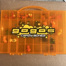 Gogo’s Crazy Bones Super Rare Mega Metropolis Mini Figures In Orange Carry Case