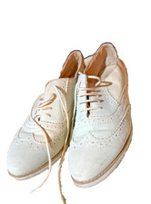 ladies mint green lace up shoes 6