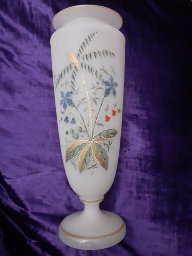 Opaline glass vase antique - *opaline,