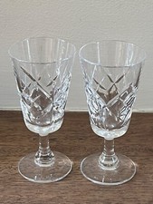 Pair of Crystal Sherry / Port