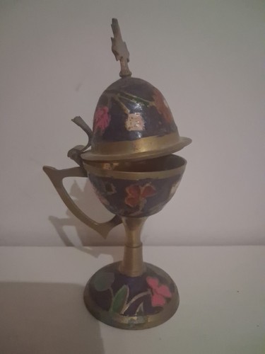 Greek orthodox brass censer - brass,