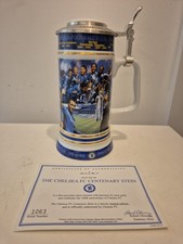Chelsea FC 100 yrs Centenary Lidded Porcelain Tankard Stein Danbury Mint Ltd Ed