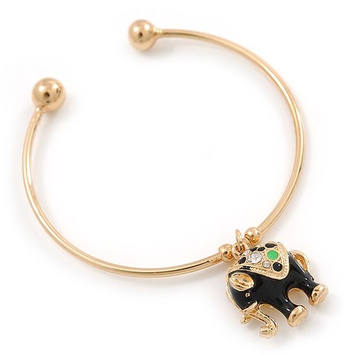 Gold tone slip cuff - tone,