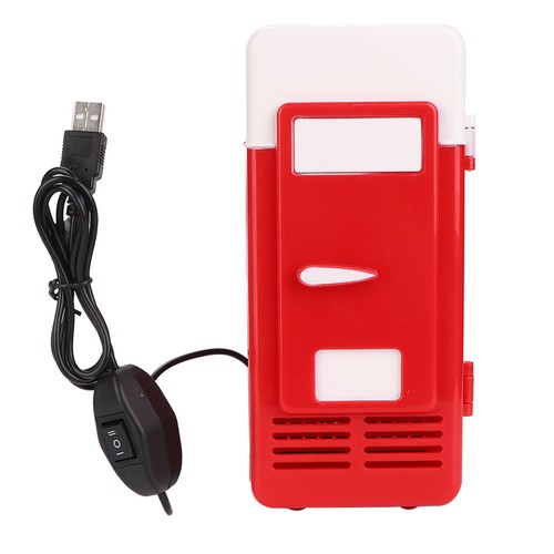 Usb mini fridge red - fridge, portable