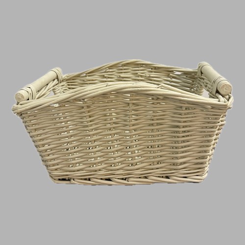 Extra large cream white wicker - large,