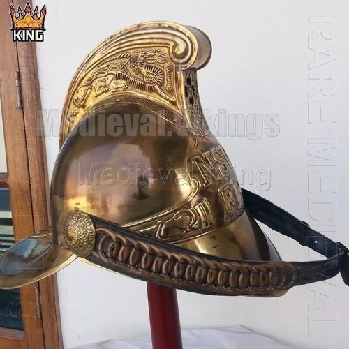Vintage antique brass firemen - brass,