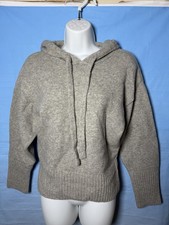 Zara Gray Knit Hoodie Sweater