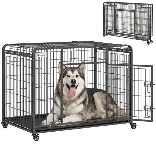 Pawhut metal dog - pawhut,
