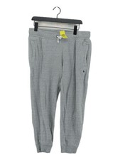 Jack Wills Men's Sports Bottoms L Grey Cotton with Elastane Skinny Sweatpants