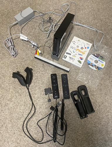 Nintendo wii black pal - nintendo,