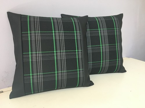 Green gti tartan pillow - vw,