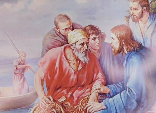 Jesus calls peter andrew james - peter,