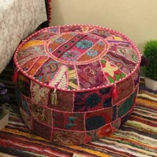 Patchwork Round Foot Stool New