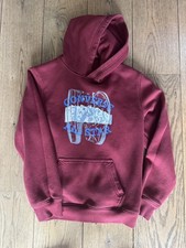 13-15y Converse Boys Burgundy Hoodie With Logo On Front