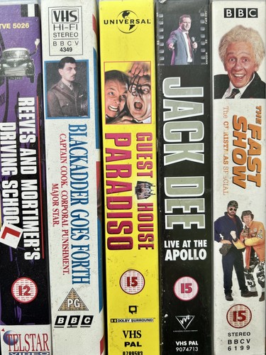 British comedy vhs - vhs, x6