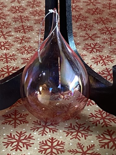Vintage glass tear drop - glass,